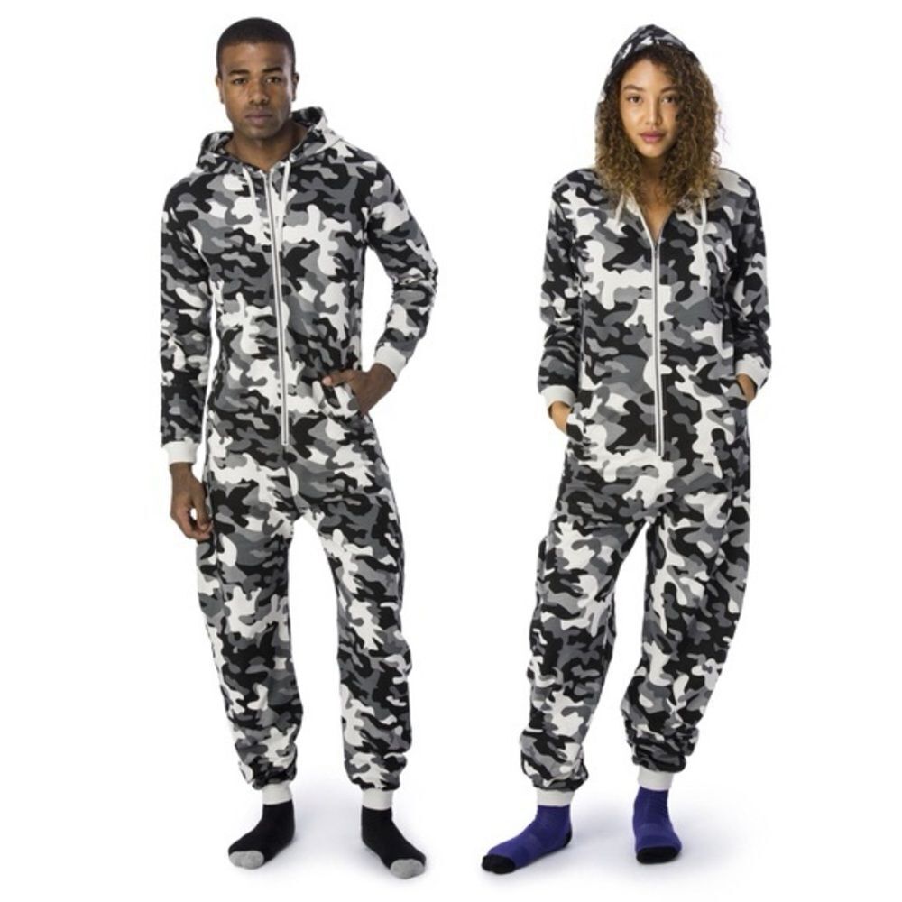 ARTHUR GEORGE Grey Tonal Camouflage Hooded Onesie